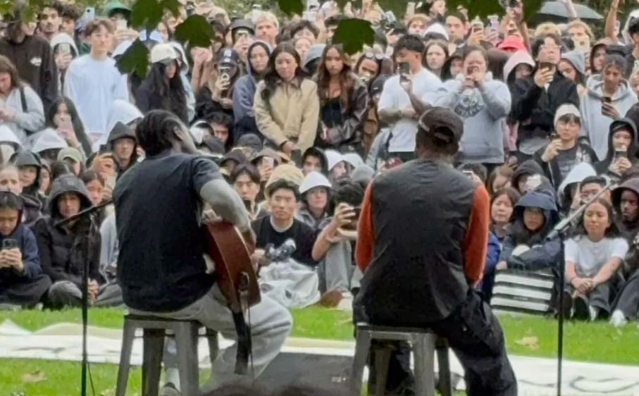 Daniel Caesar brings thousands of fans together with surprise pop-up ...